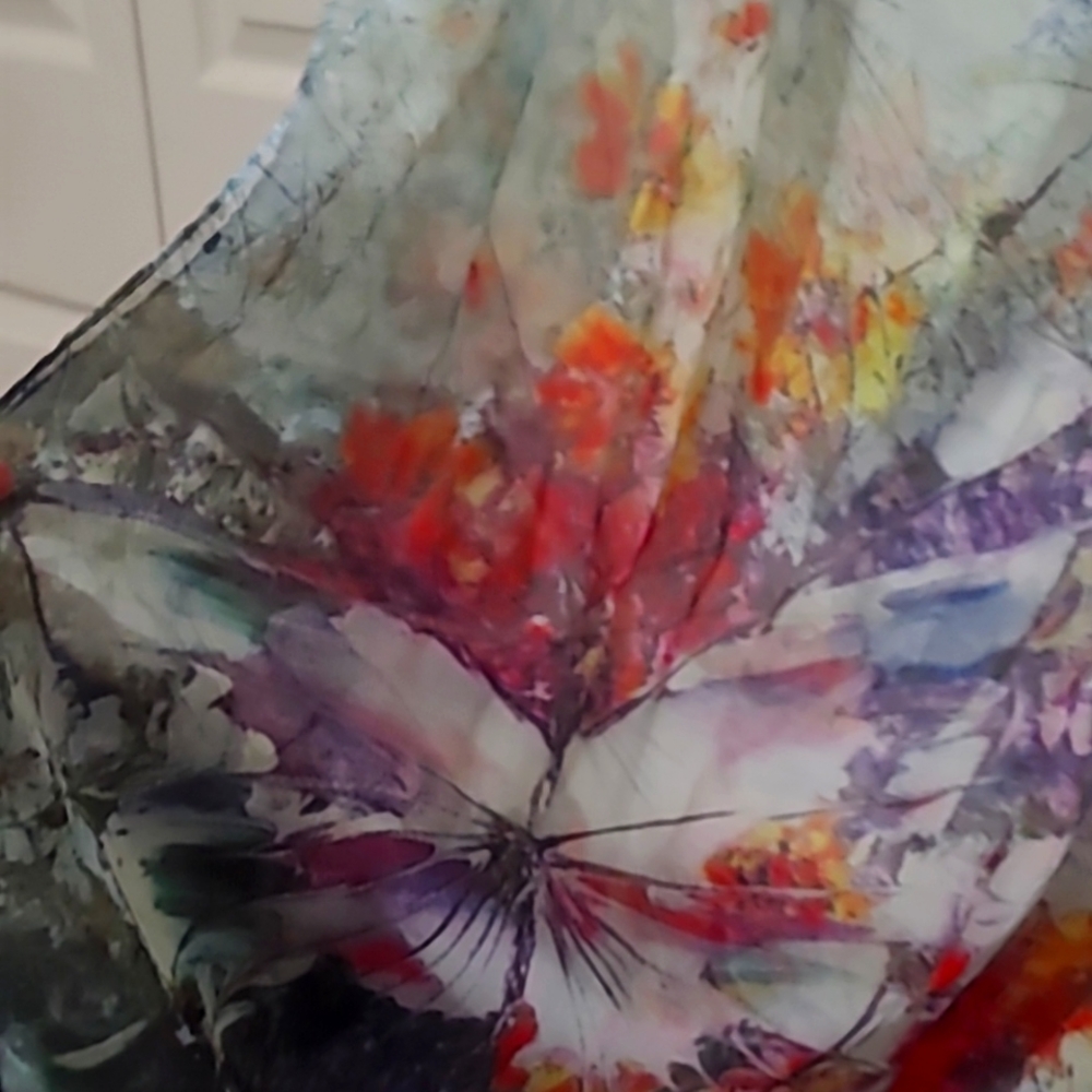 mark.     Butterfly scarf